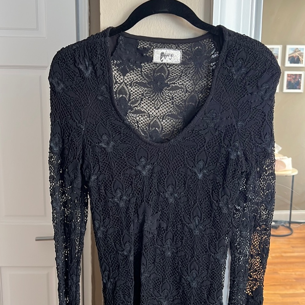 Nightcap black lace bodysuit
